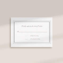 Resposta Formal De Casamento De Frame Embossed Dup