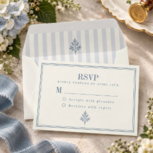 Resposta Francês País Casamento Listra Azul Empoei