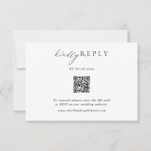 Resposta on-line RSVP de Casamento de Código QR Mi