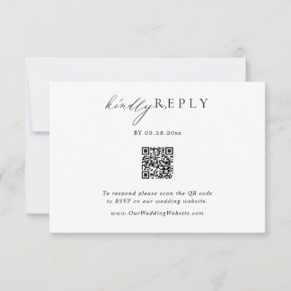 Resposta on-line RSVP de Casamento de Código QR Mi