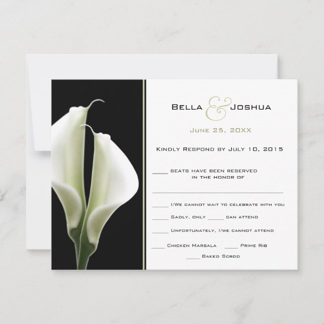 Resposta para Calla Lillies (Frente)