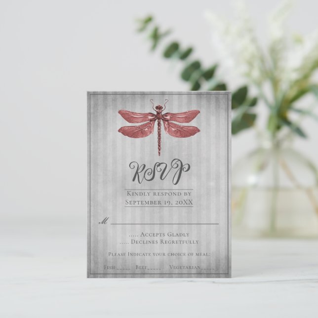 Resposta para Casamento do Libélula Joalheiro Verm (Em pé/Frente)