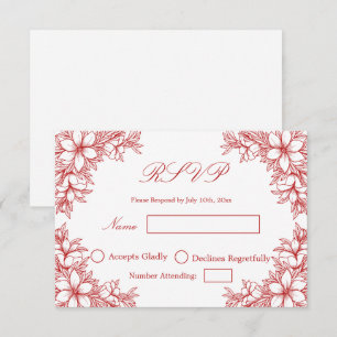 Resposta para Casamento Vermelho com gráficos Flor