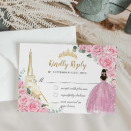 Resposta para Mis 15 Floral Rosa Torre Eiffel Pari