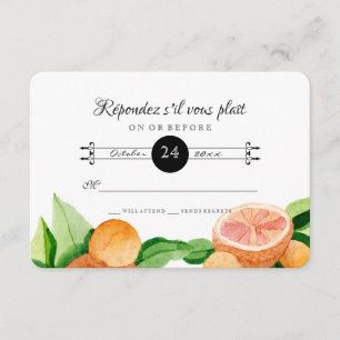 Resposta RSVP Citrus Orange Kumquat Lemon Simples