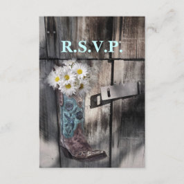 resposta rsvp de casamento da cowboy da margarida