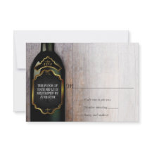 Resposta RSVP de Casamento de Vinha Rustic Vineyar