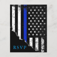 Resposta RSVP de Sinalizador Americano Estilado da