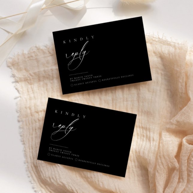 Resposta RSVP de Tipografia Ultra-Minimizada | Gab (Criador carregado)