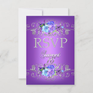 Resposta RSVP Doce 16 Dezesseis Flores Brancas Rox