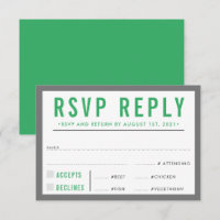 RESPOSTA RSVP RESPOSTA às cinzas corajosas moderna