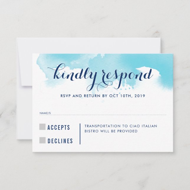 RESPOSTA RSVP RESPOSTA informações sobre crianças  (Frente)