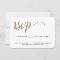 Resposta simples do site de casamento Glitter Dour