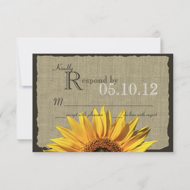 Resposta Sunflower e Burlap (Frente)