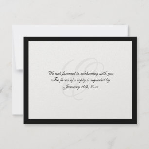 Resposta tradicional do casamento do shimmer preto