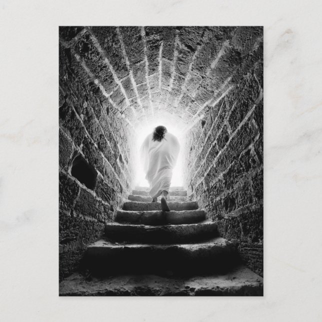 Ressurreição do cartão postal do Cristo de Jesus (Frente)