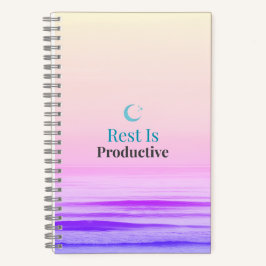 Rest Is Productive – Minimal Motivational Notebook