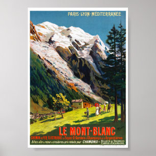 Restauração do Poster de viagens France Le Mont