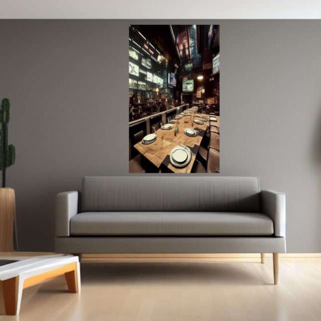 Restaurante Aurea Lux | AI Art Poster (Criador carregado)
