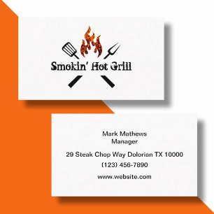 Restaurante Barbeque E Cartões de visitas Grill
