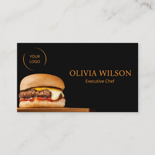 Restaurante Catering e Chef de Cartão de visita (Frente)