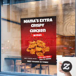 Restaurante de Asa de Frango Personalizado Grande
