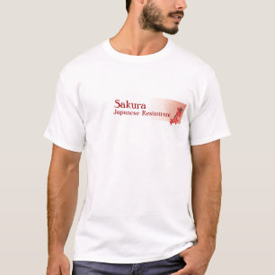 Restaurante japonês do modelo da camisa