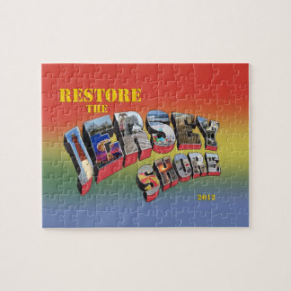 Restaure o quebra-cabeça da costa do jérsei e