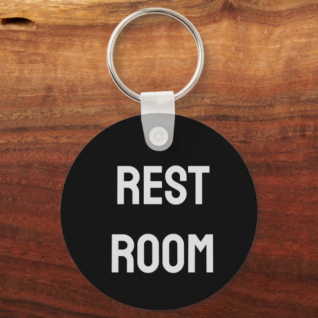 Restroom Keys Geust house ou business Chaveiro (Frente)