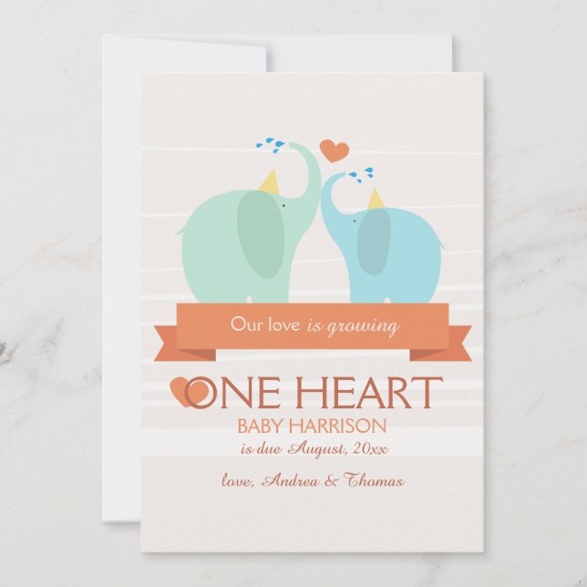 Resultado do nosso anúncio de gravidez do amor (Frente)