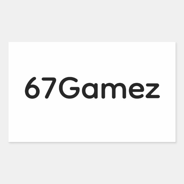 Retangular 67Gamez Adesivo 2 (Frente)