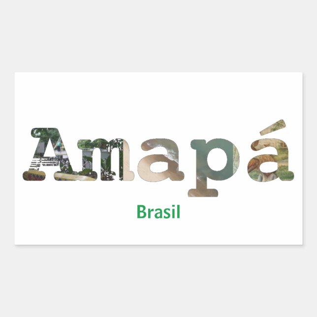 Retangular Adesivo Amapá (Frente)