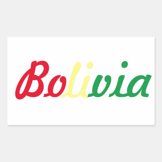 Retangular Adesivo Bolivia (Frente)