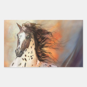 Retangular Adesivo Cavalo Selvagem 2
