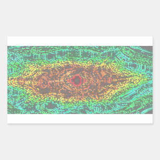Retangular Adesivo com proteção contra o arco-íris