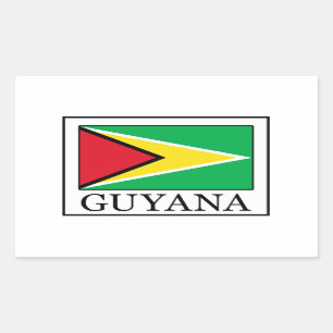 Retangular adesivo da Guiana