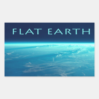 Retangular Adesivo da Terra Plana