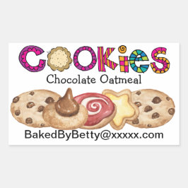 Retangular Adesivo de Comida de cozinha - SRF