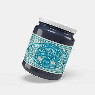 Retangular Adesivo de Conserva de Geléia Vintage Retro