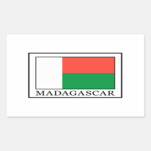 Retangular adesivo de Madagascar
