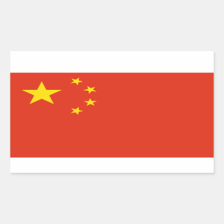 Retangular Adesivo de sinalizador chinês
