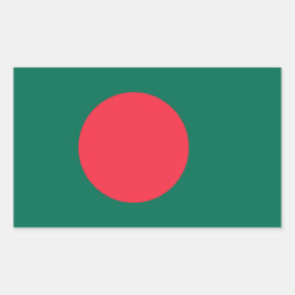 Retangular Adesivo de Sinalizador de Bangladesh