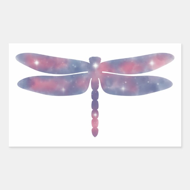 Retangular Adesivo de Starscape de Dragonfly Leve (Frente)