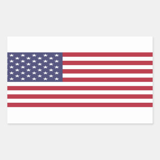 Retangular Adesivo decal de bandeira dos Estados Unidos da Am