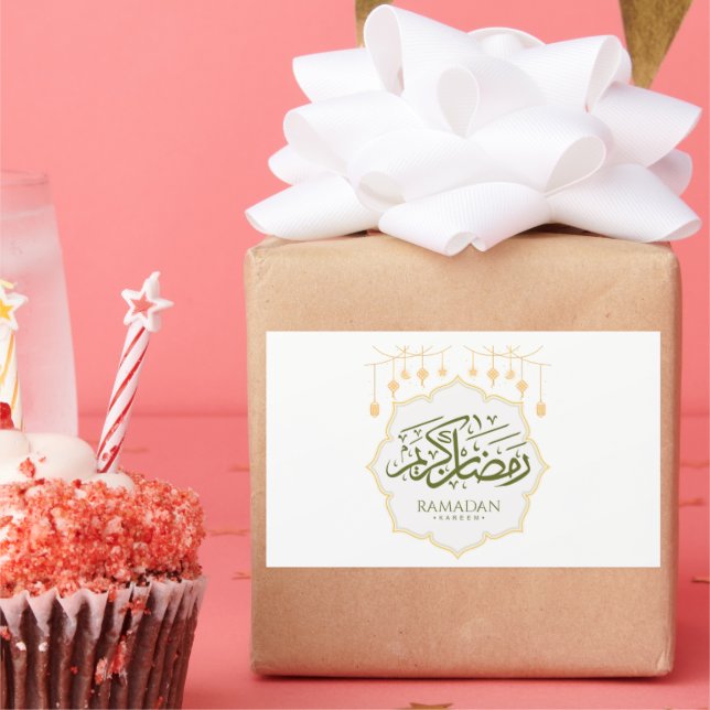 Retangular Adesivo Decorativo Ramadan Kareem (Festa)