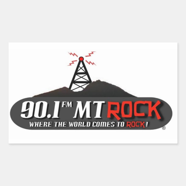 Retangular Adesivo do MtRock 90.1 (Frente)