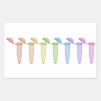 Retangular Adesivo do tubo de centrífuga do arco-íris