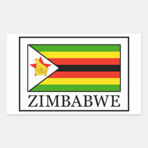 Retangular Adesivo do Zimbábue