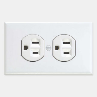 Retangular Adesivo elétrico de saída