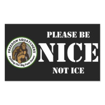 Adesivo Freedom Squatchers "NICE" 4,5x2,7